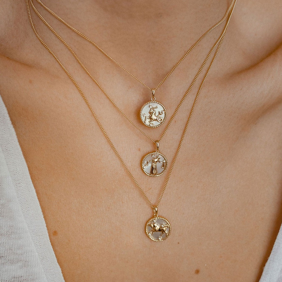 Collier pendentif zodiaque Taureau